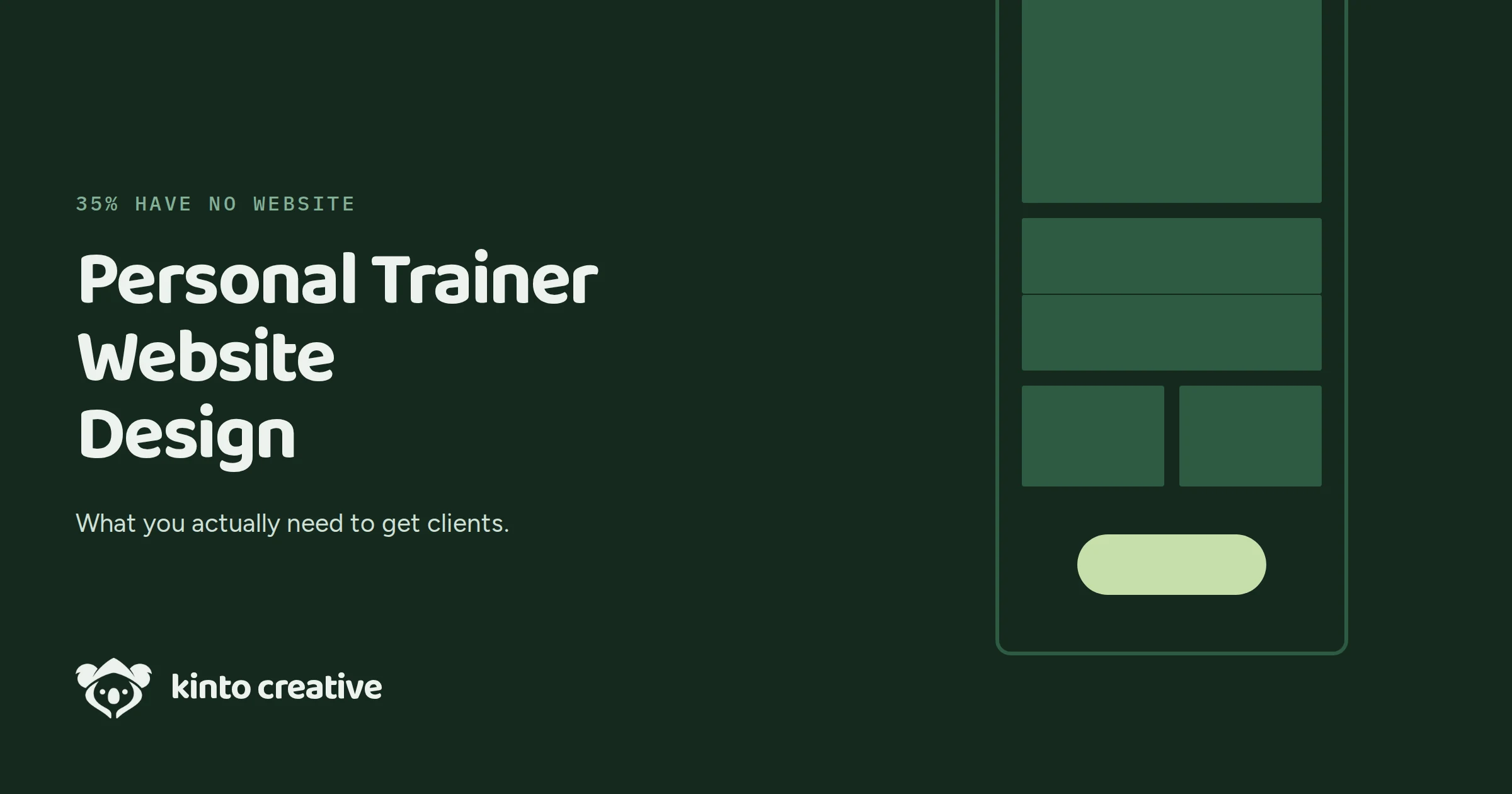 Personal Trainer Website Design